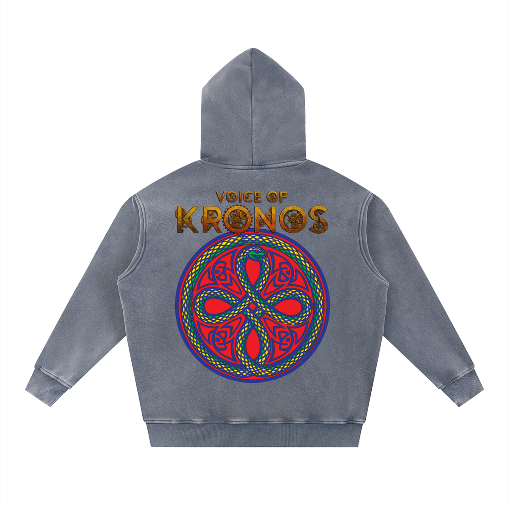 Snow Wash Fleece Oversize Hoodie