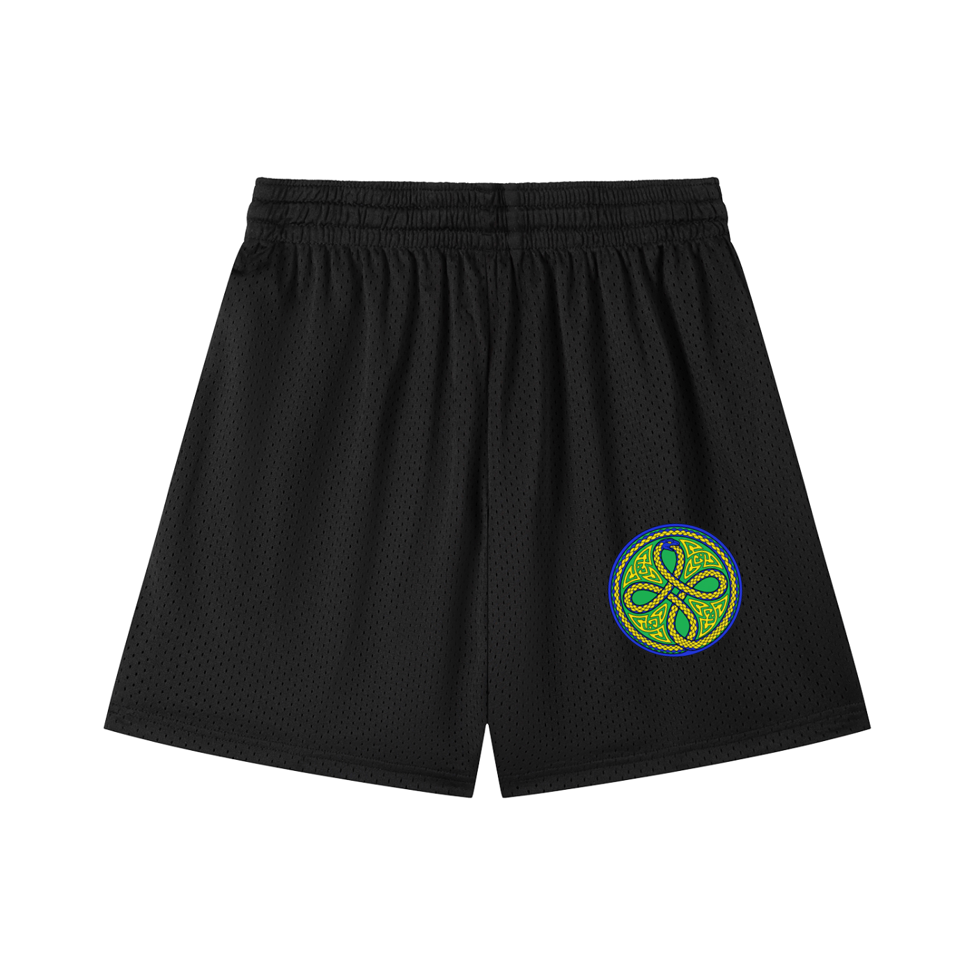 Ouroboros Green Mesh Drawstring Shorts