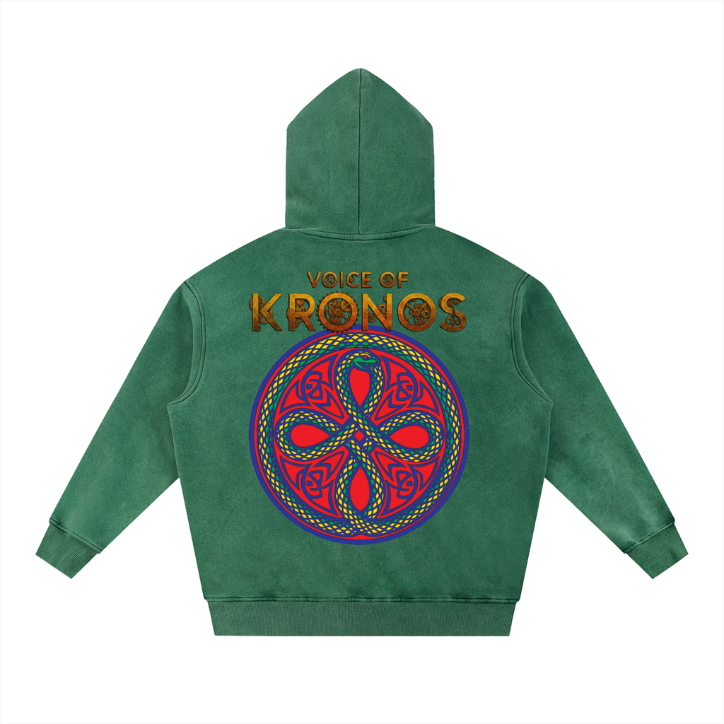 Snow Wash Fleece Oversize Hoodie