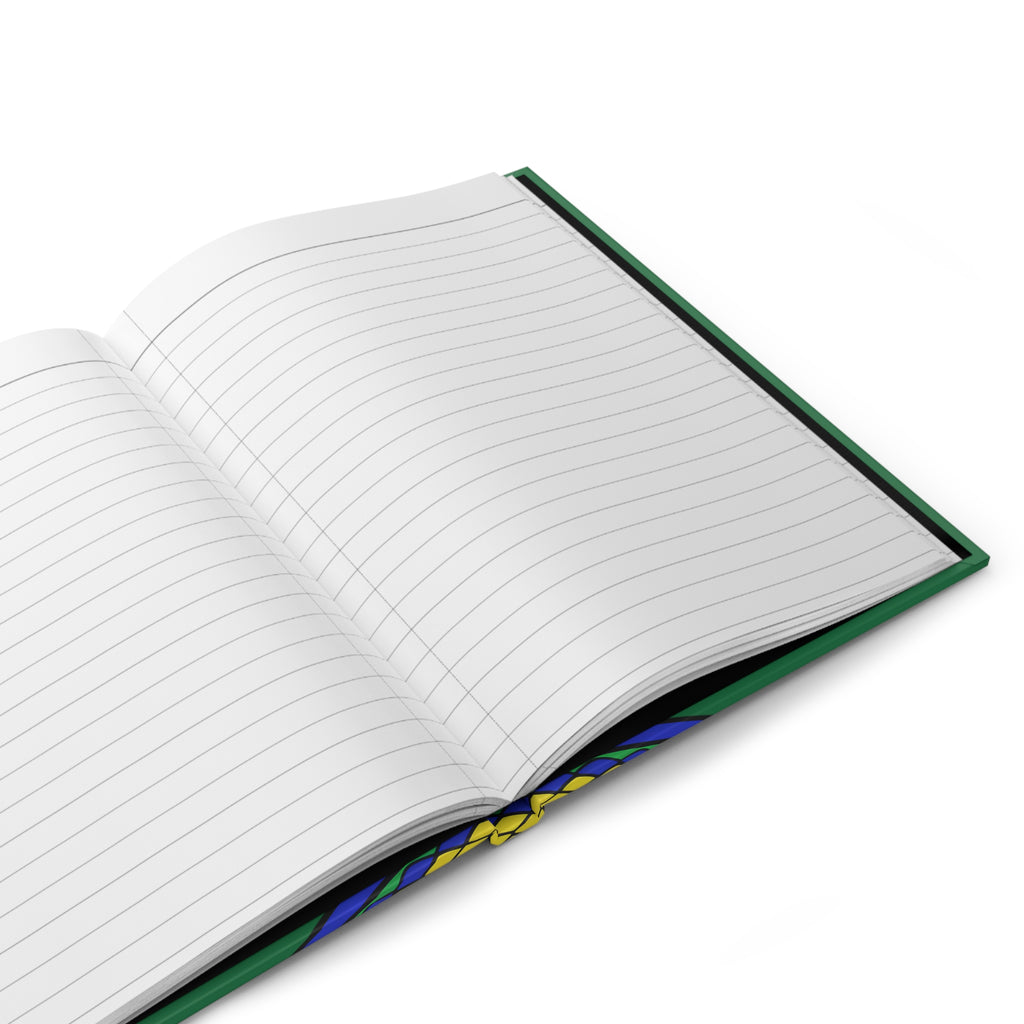 Quaderno Rigido Serpente Celtico — Notebook con Nodo Verde