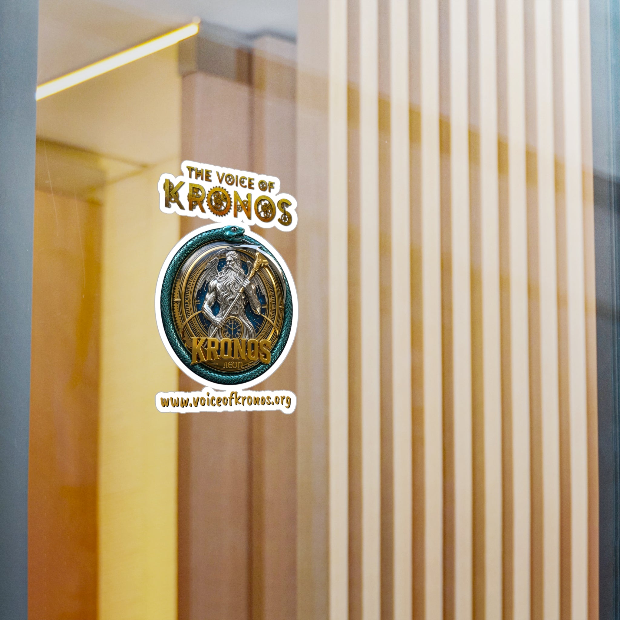 Kronos Logo Vinyl Sticker — 'The Voice of Kronos' Kiss-Cut Decal