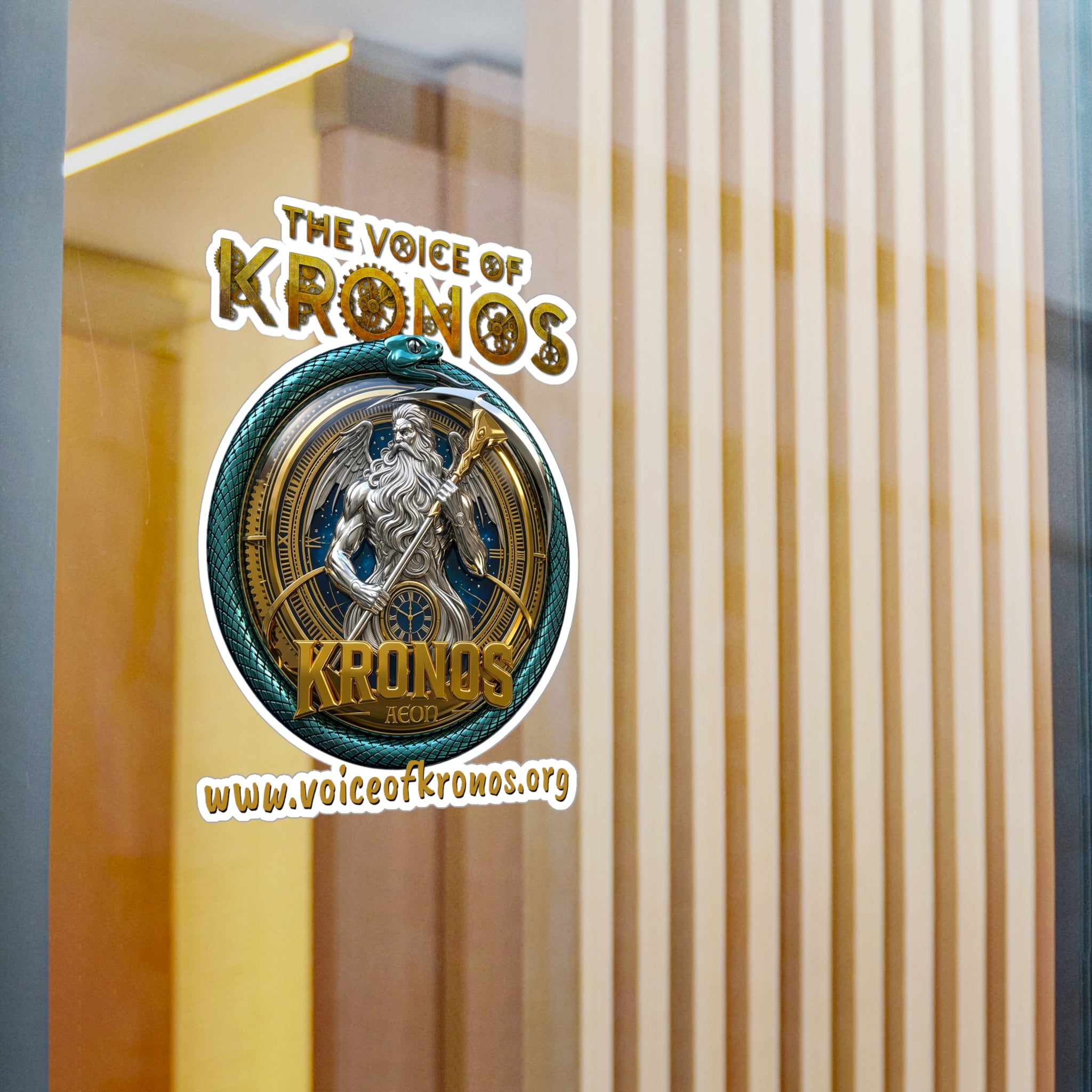 Kronos Logo Vinyl Sticker — 'The Voice of Kronos' Kiss-Cut Decal