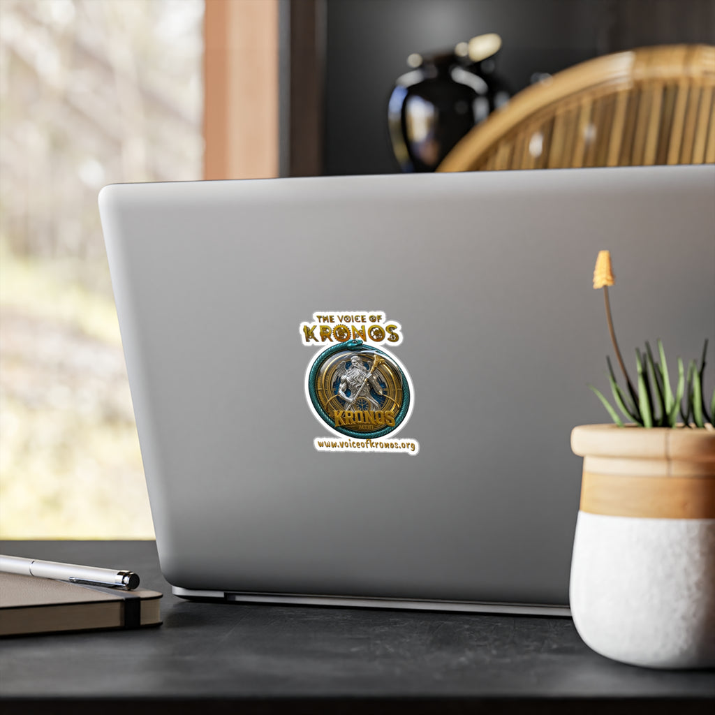 Kronos Logo Vinyl Sticker — 'The Voice of Kronos' Kiss-Cut Decal