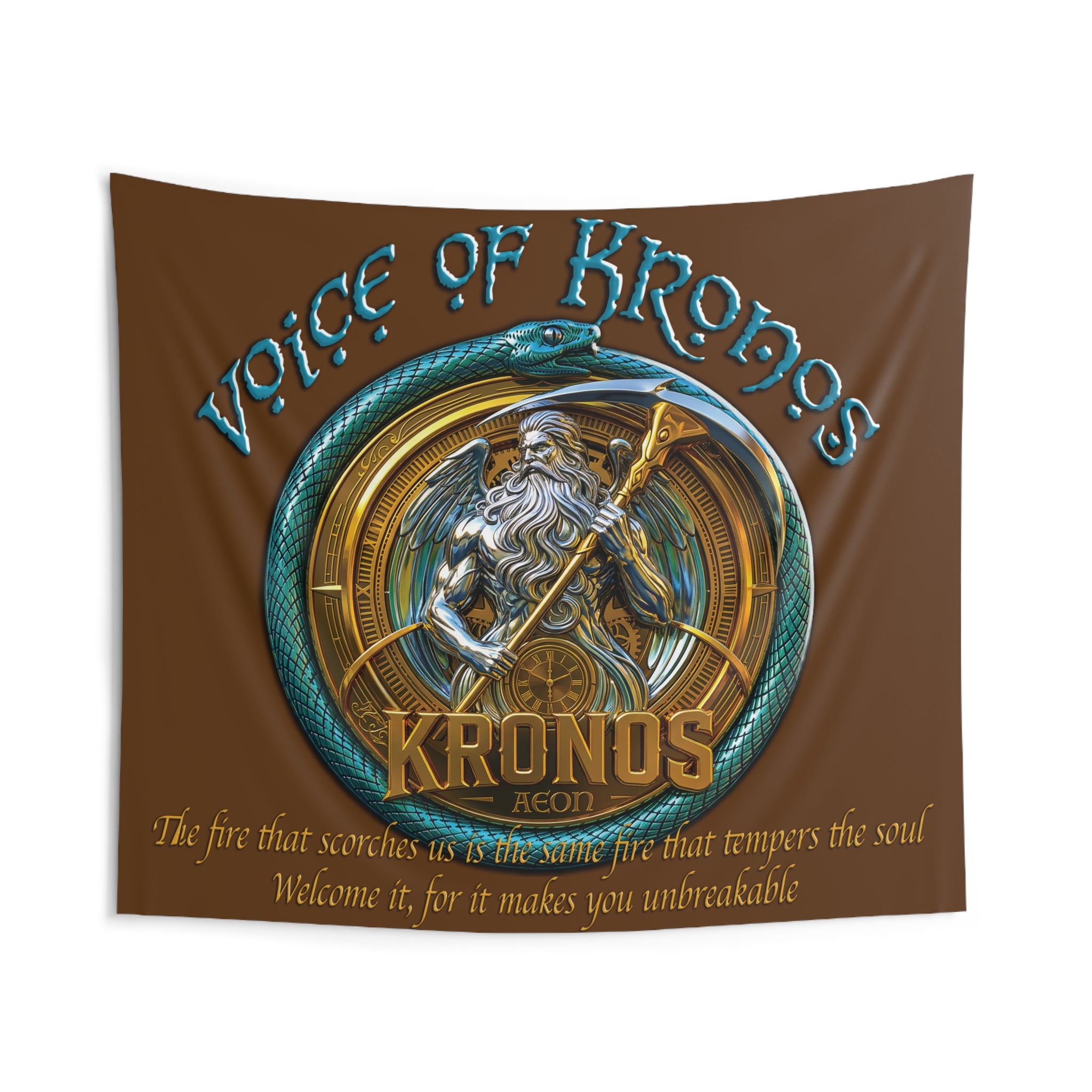 Kronos Wall Tapestry — 'Voice of Kronos' Mythic Indoor Decor