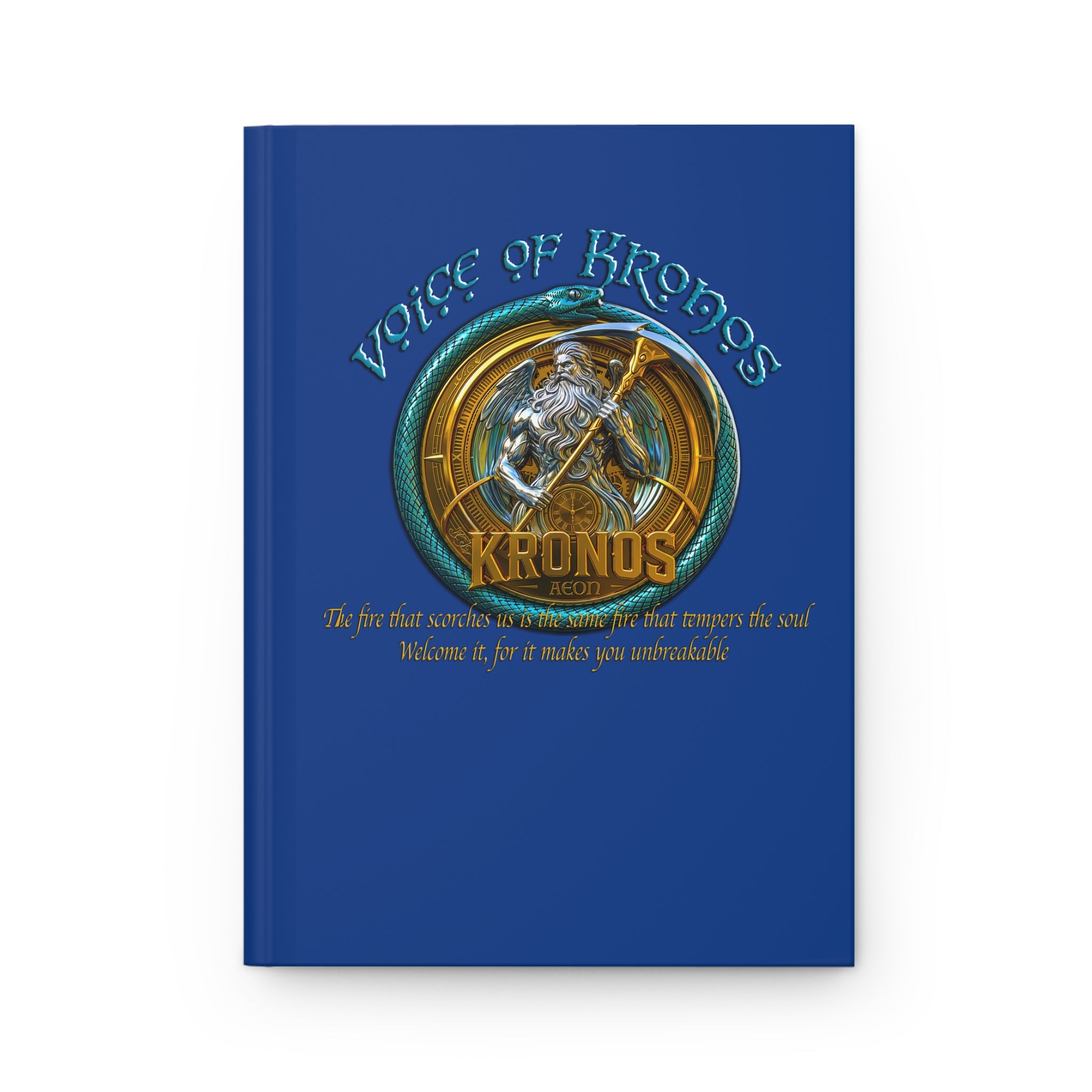 Voice of Kronos Hardcover Journal — Mythic Neptune Design