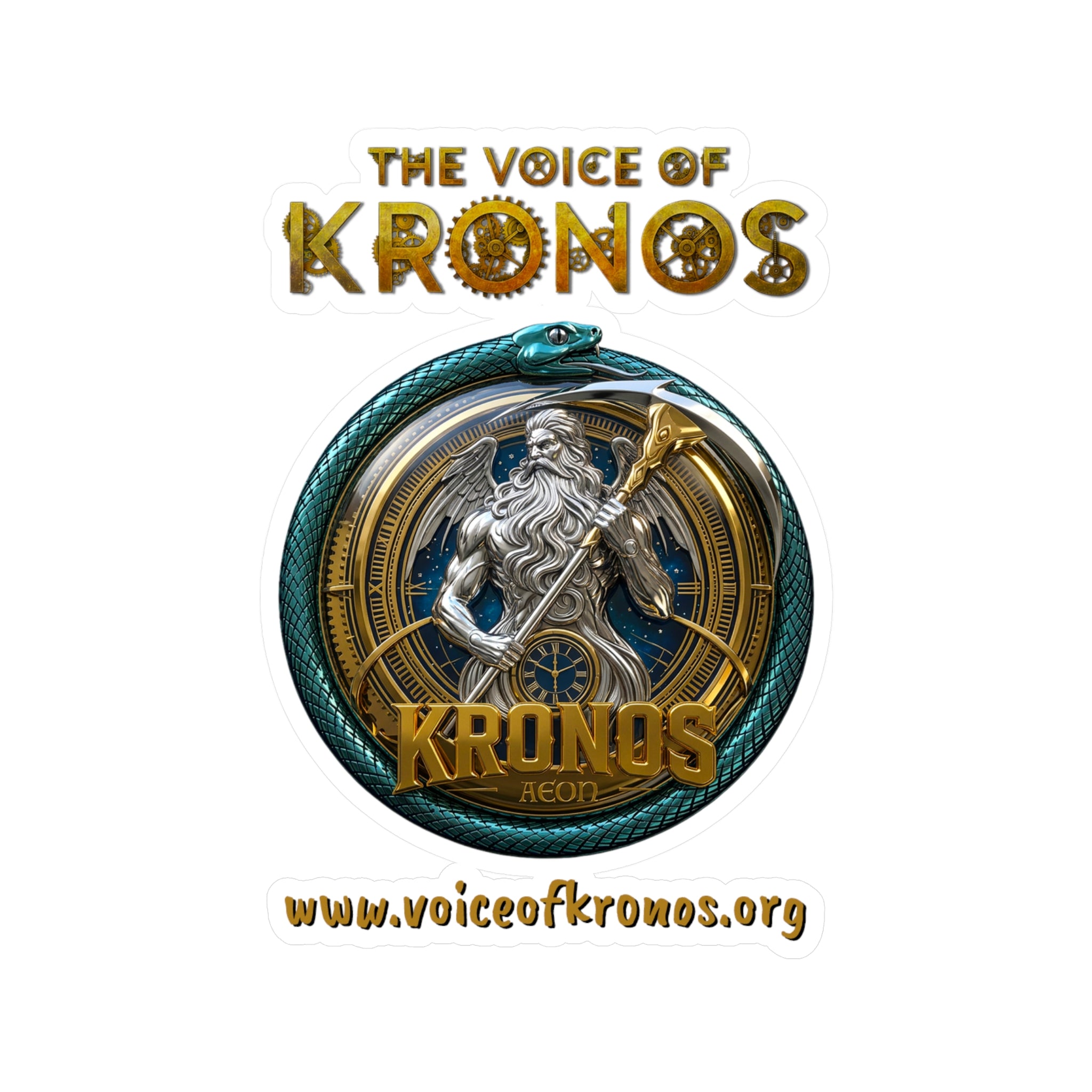 Kronos Logo Vinyl Sticker — 'The Voice of Kronos' Kiss-Cut Decal
