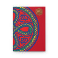 VoK Celtic Serpent Hardcover Journal — Red Knotwork Notebook