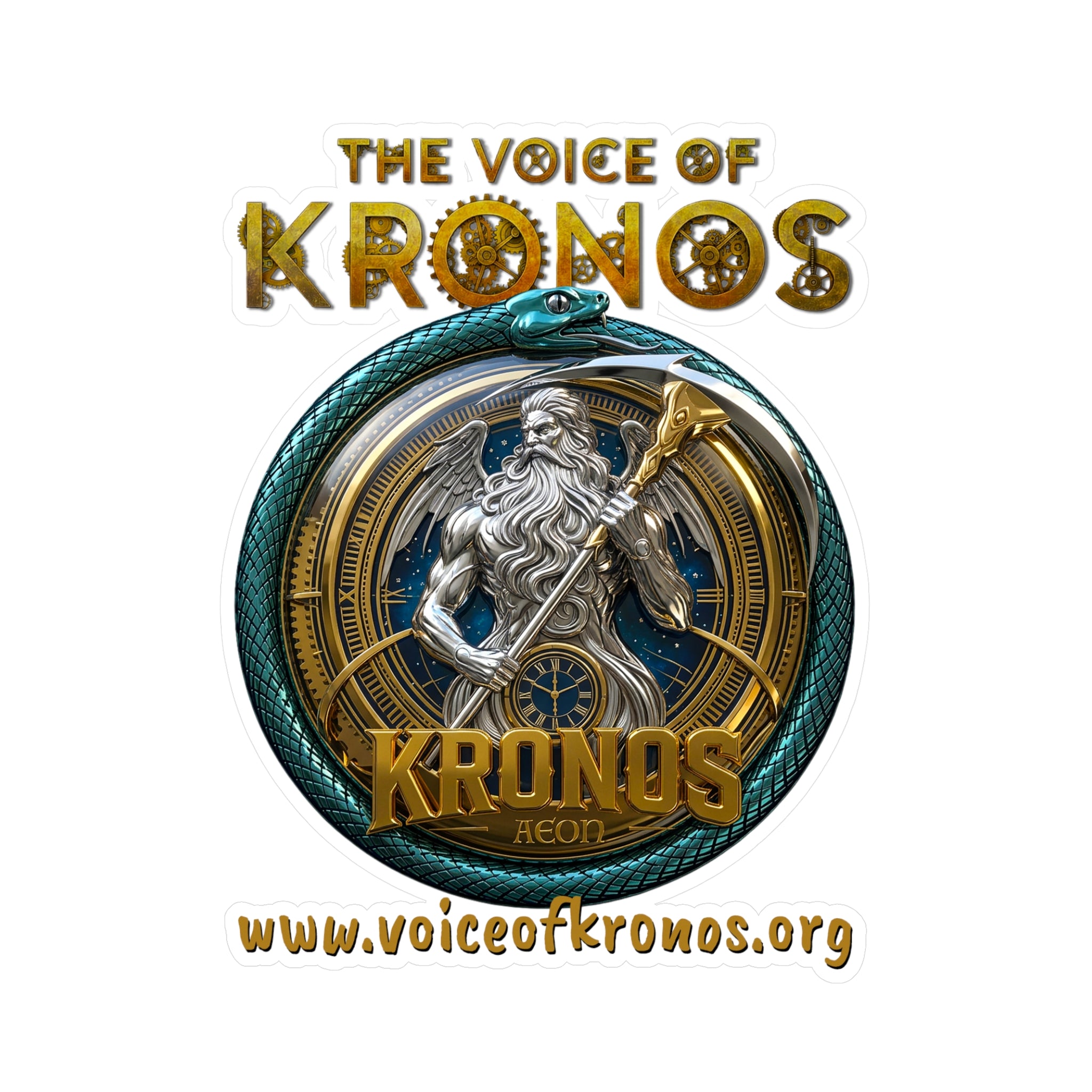 Kronos Logo Vinyl Sticker — 'The Voice of Kronos' Kiss-Cut Decal