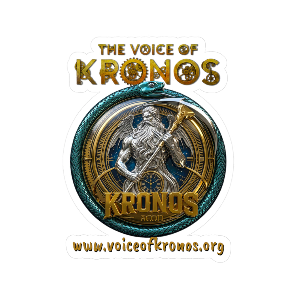 Kronos Logo Vinyl Sticker — 'The Voice of Kronos' Kiss-Cut Decal
