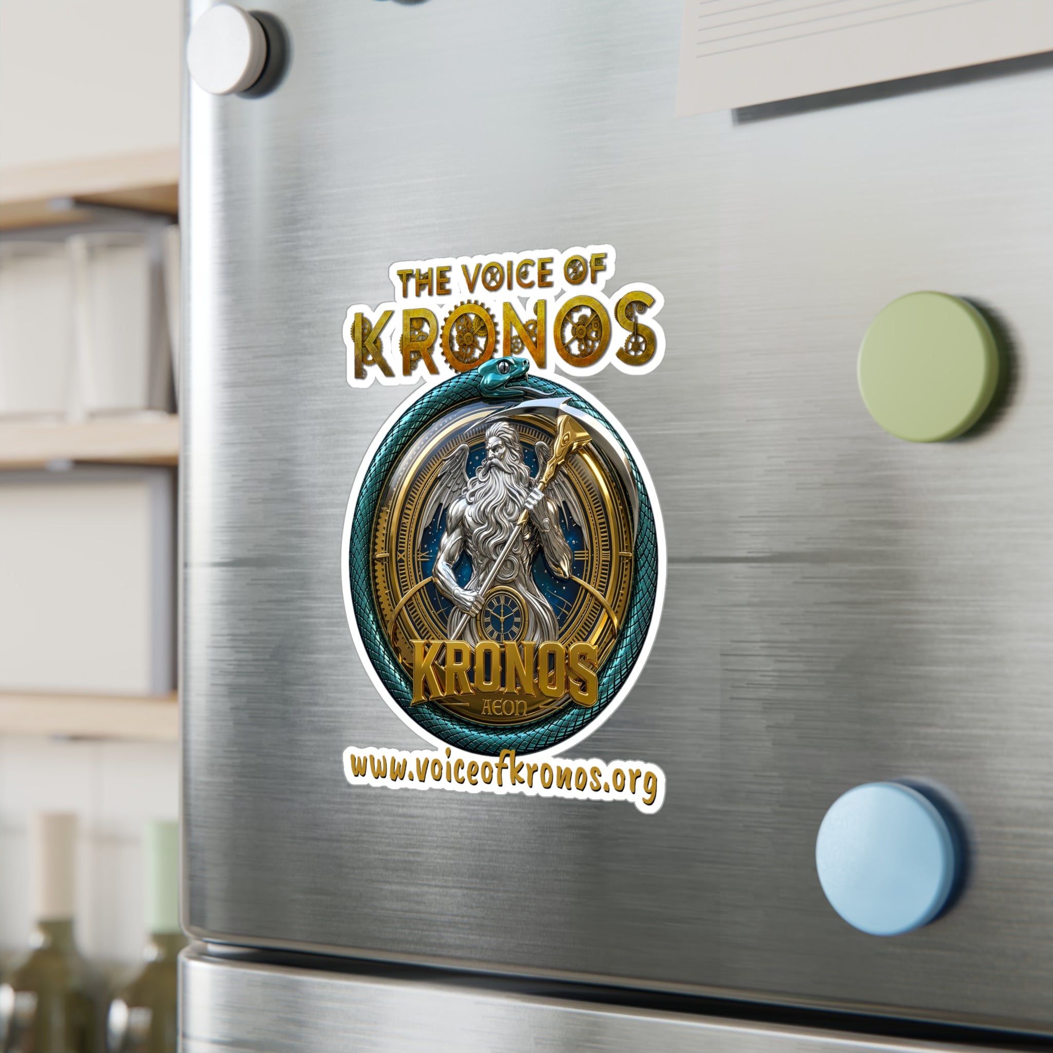 Kronos Logo Vinyl Sticker — 'The Voice of Kronos' Kiss-Cut Decal