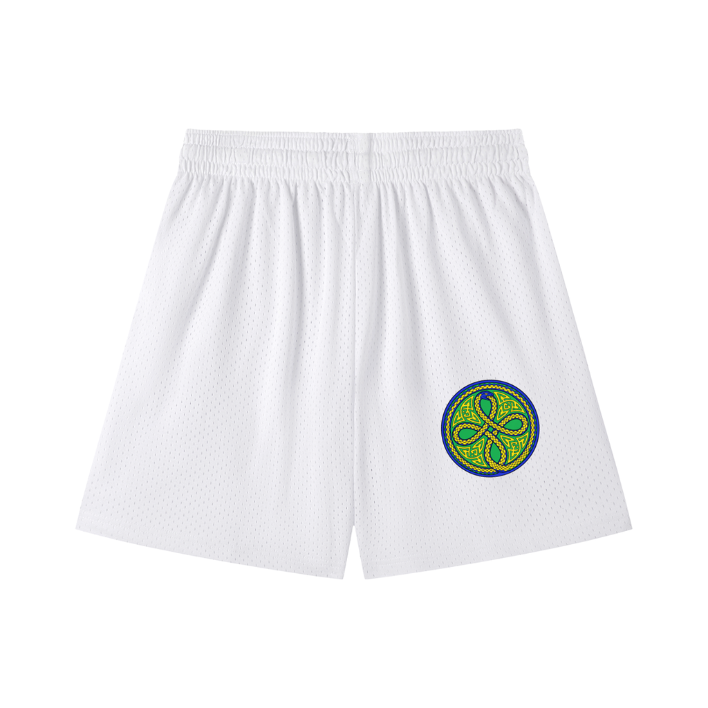 Ouroboros Green Mesh Drawstring Shorts