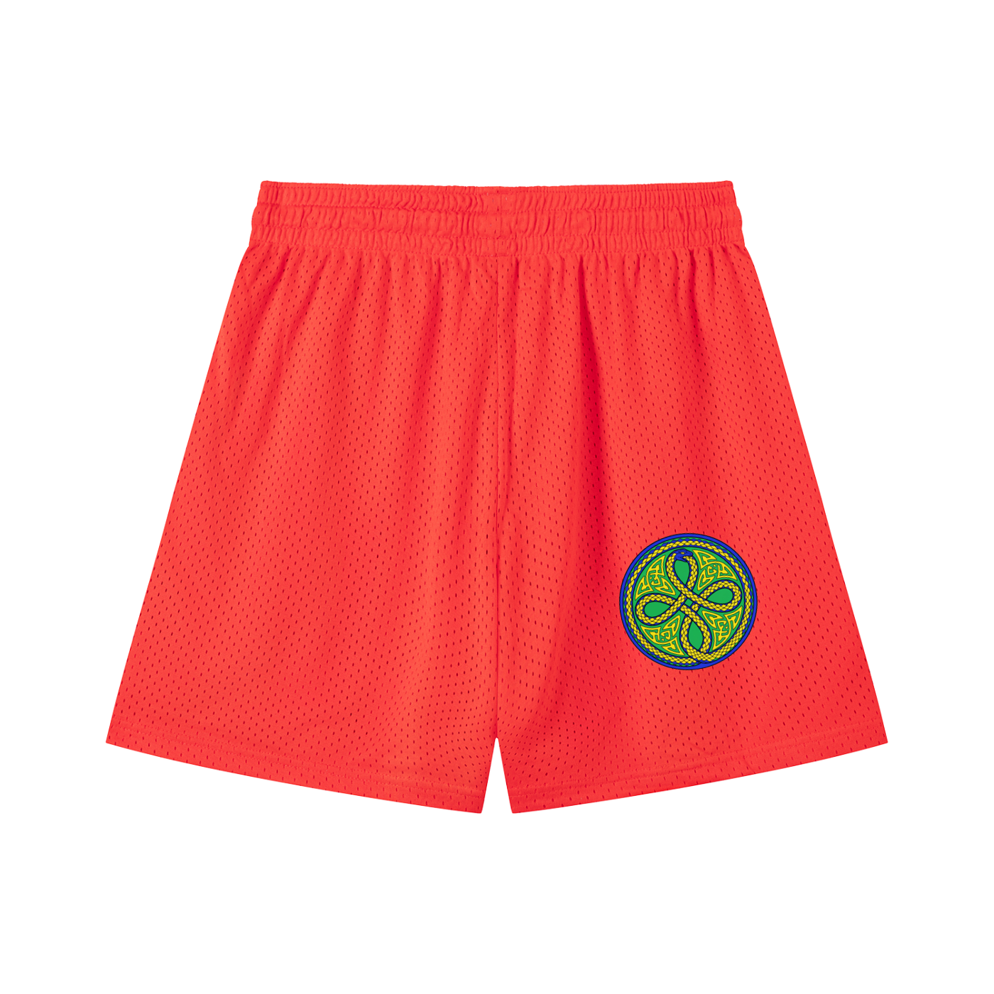 Ouroboros Green Mesh Drawstring Shorts