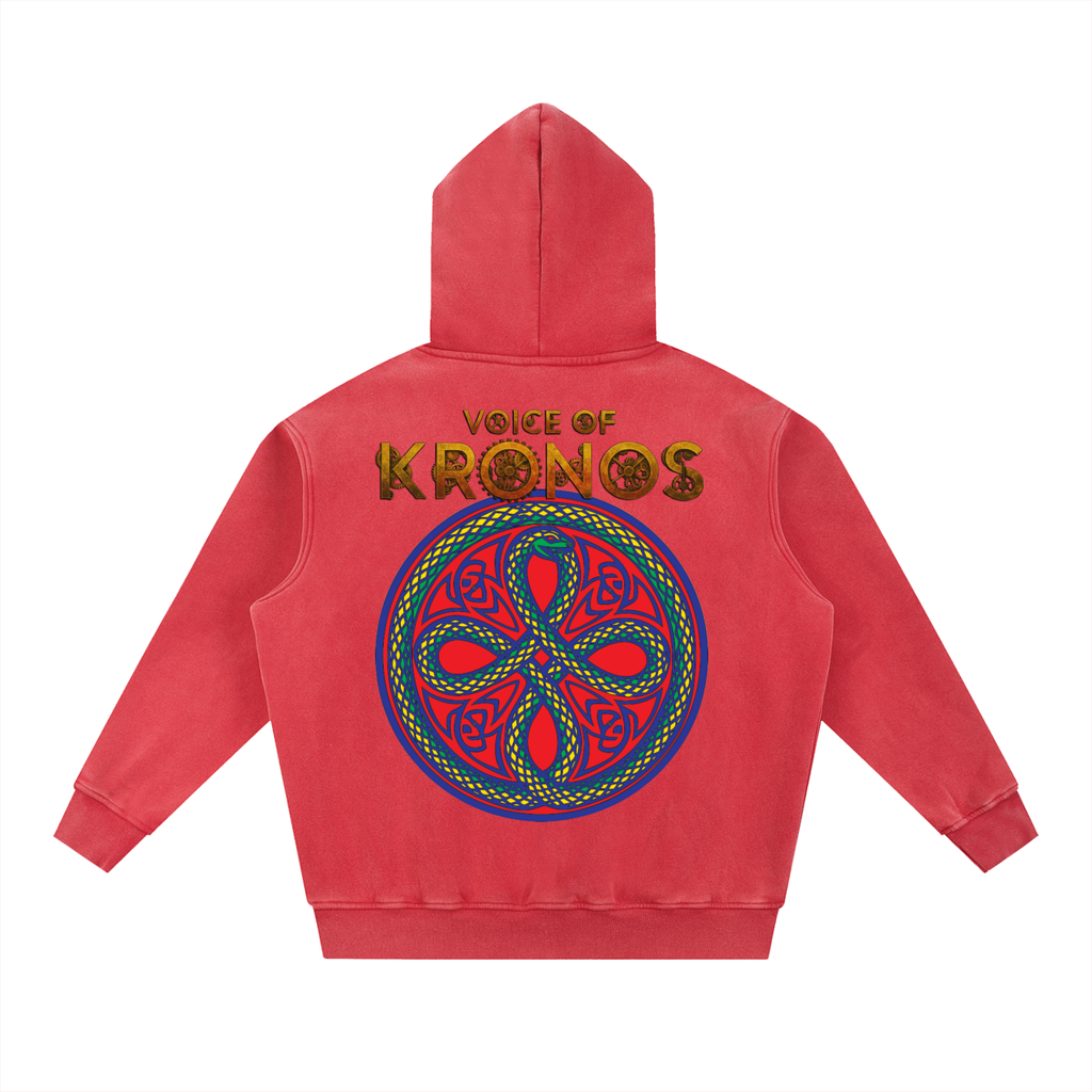 Snow Wash Fleece Oversize Hoodie