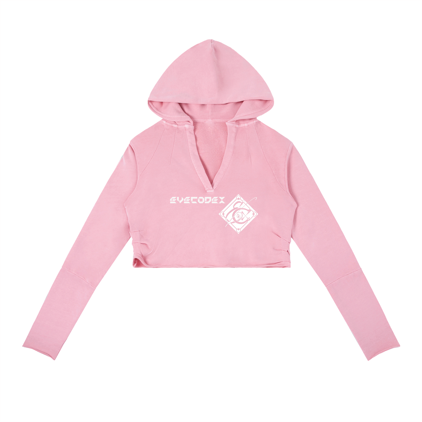 Vintage Washed Raw Edge Hoodie