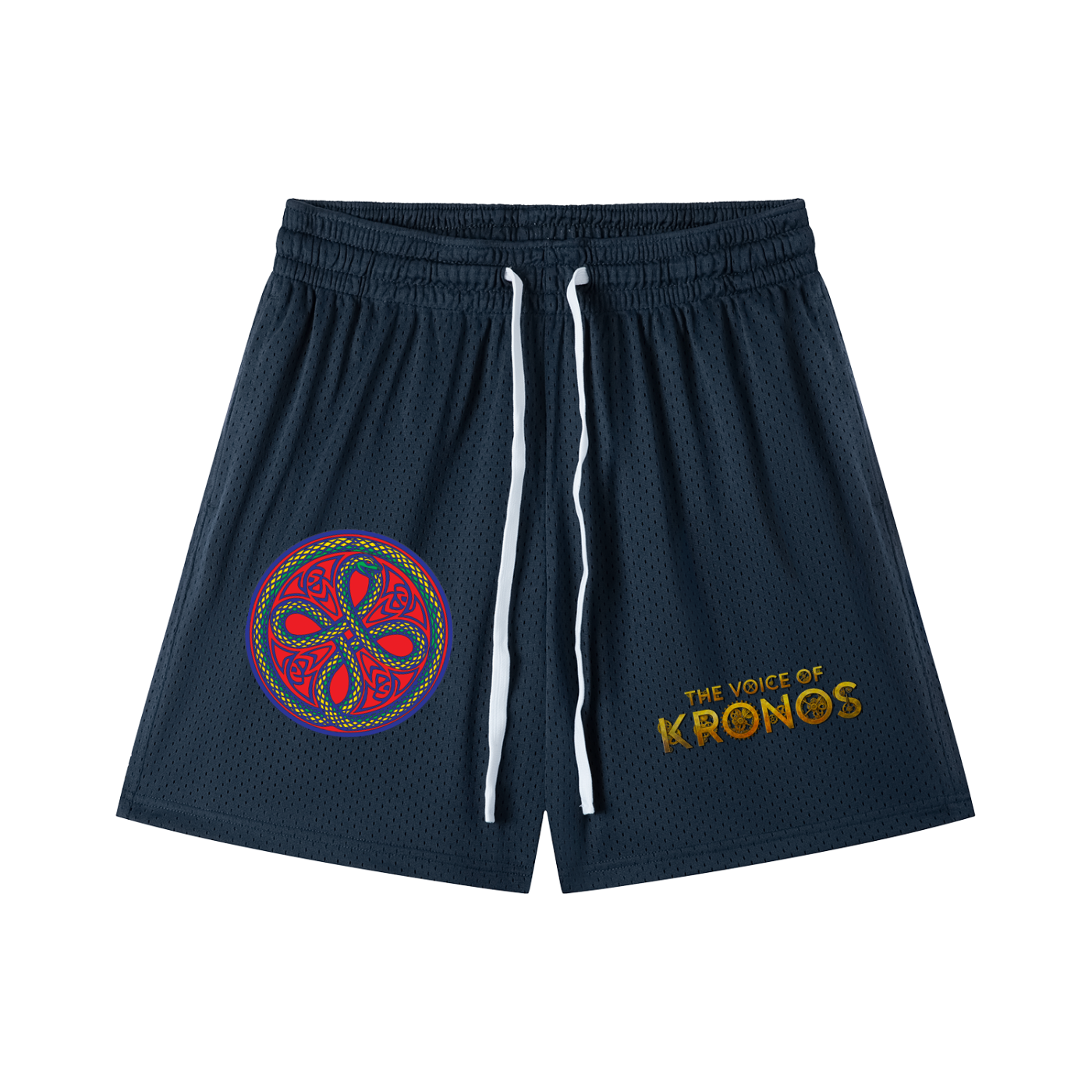 Ouroboros Red Mesh Drawstring Shorts