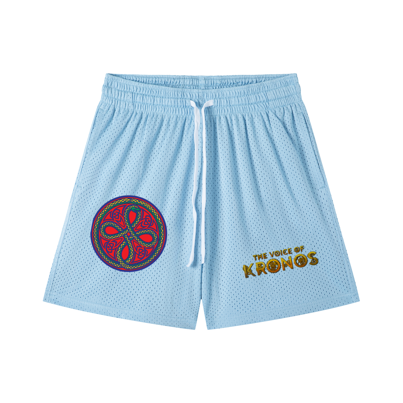 Ouroboros Red Mesh Drawstring Shorts