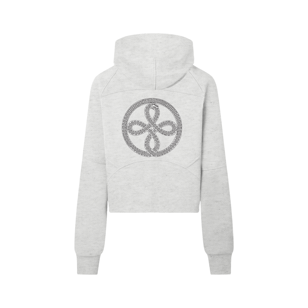 Cropped Half-Zip Hoodie