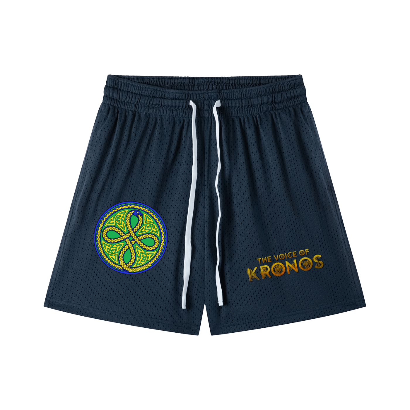 Ouroboros Green Mesh Drawstring Shorts