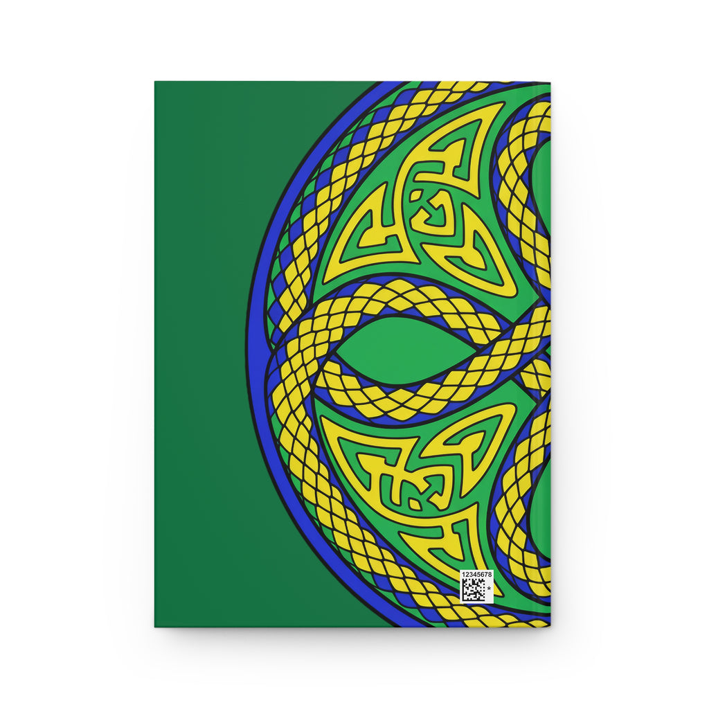 Quaderno Rigido Serpente Celtico — Notebook con Nodo Verde