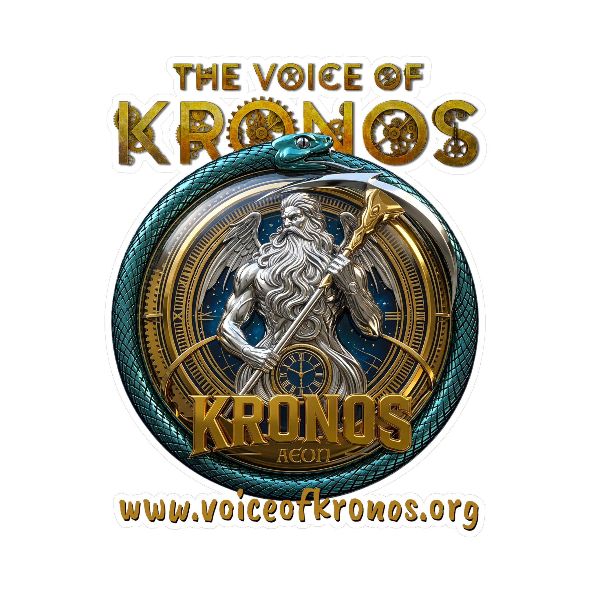 Kronos Logo Vinyl Sticker — 'The Voice of Kronos' Kiss-Cut Decal