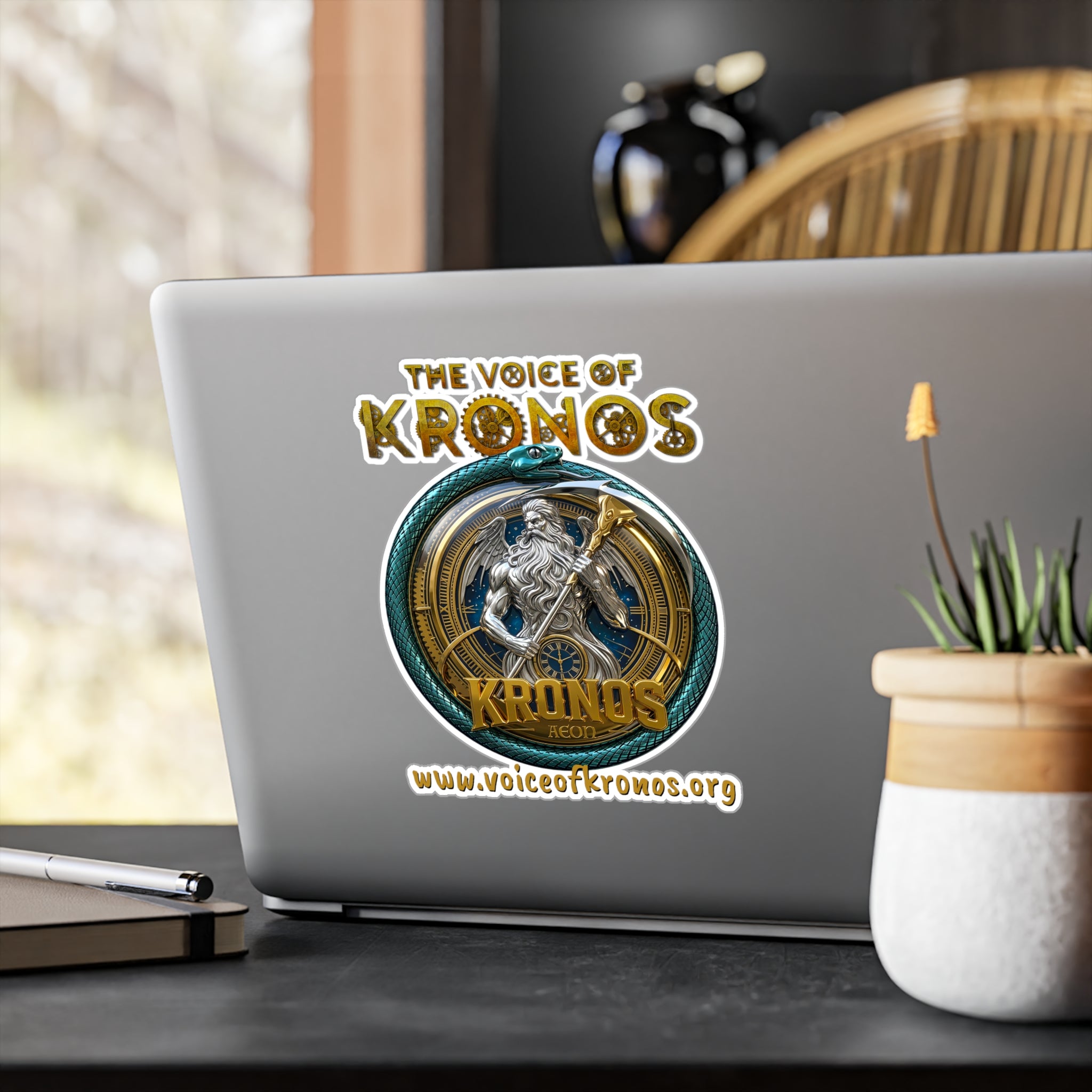 Kronos Logo Vinyl Sticker — 'The Voice of Kronos' Kiss-Cut Decal