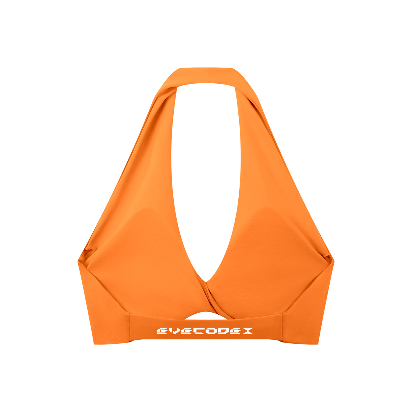 EveCodex Women's Pleated Halter Sports Bra