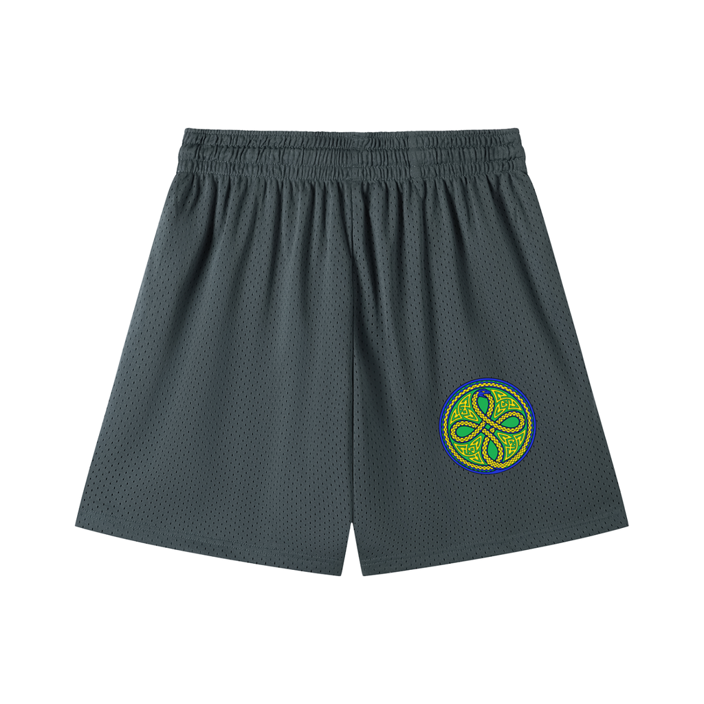 Ouroboros Green Mesh Drawstring Shorts