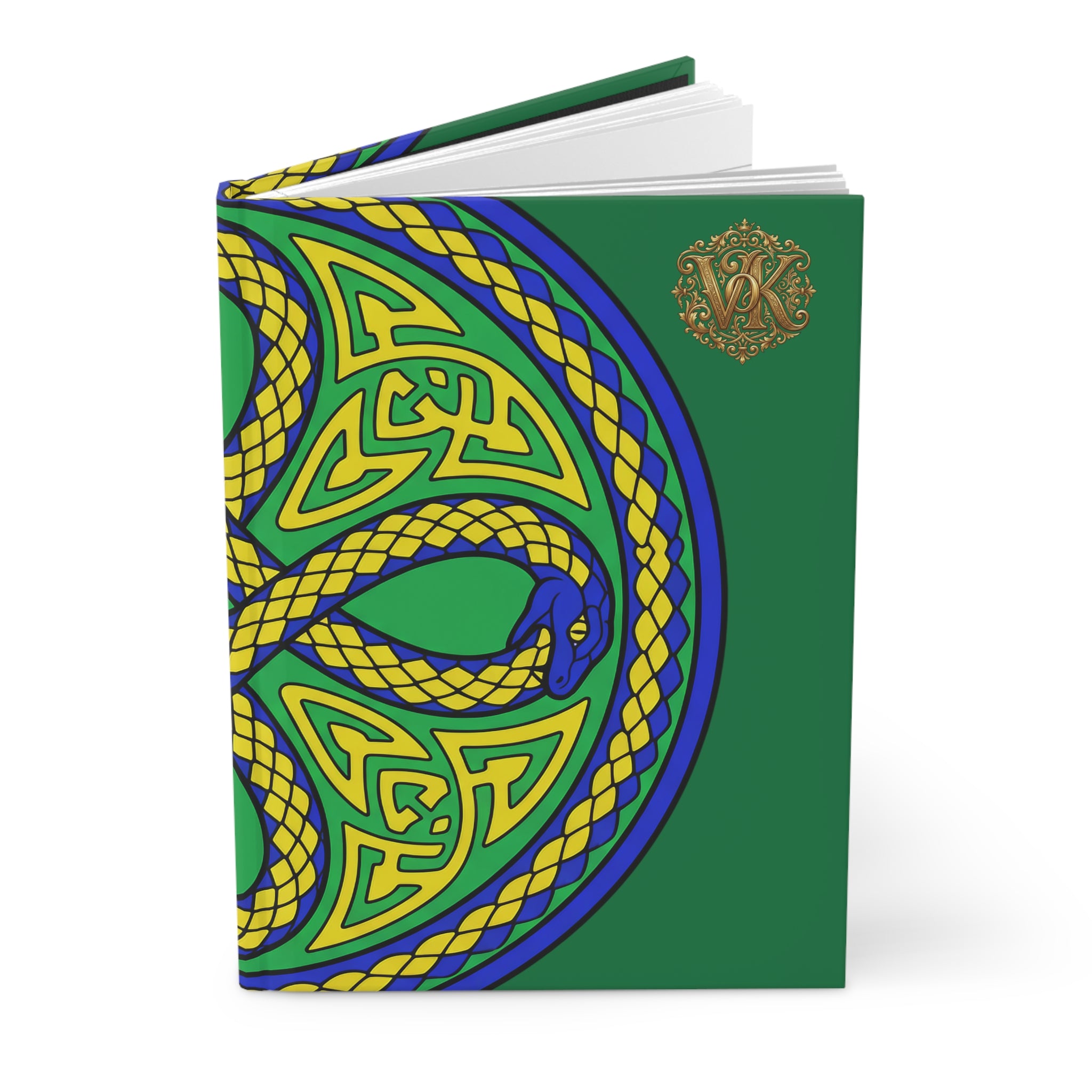 Ouroboros Green Serpent Hardcover Journal