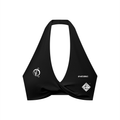 EveCodex Women's Pleated Halter Sports Bra