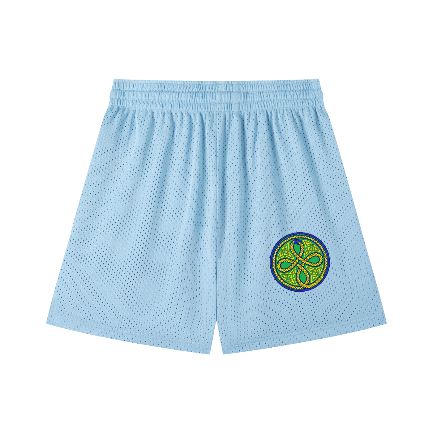 Ouroboros Green Mesh Drawstring Shorts