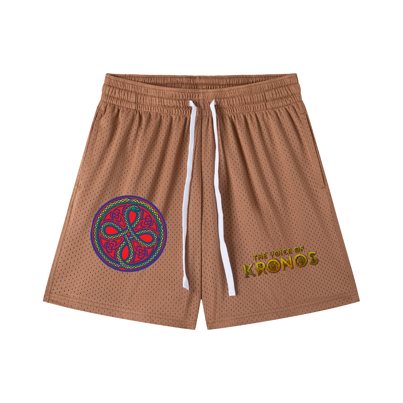 Ouroboros Red Mesh Drawstring Shorts