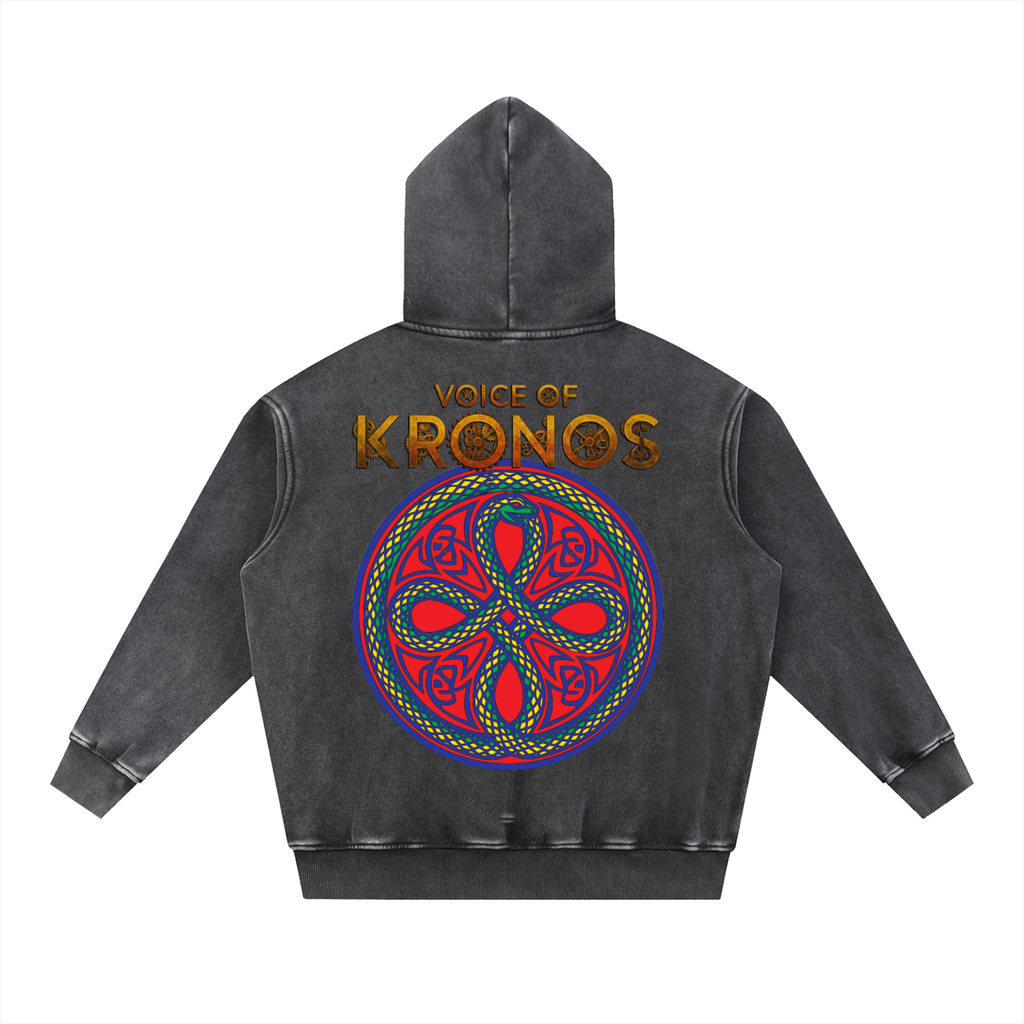 Snow Wash Fleece Oversize Hoodie