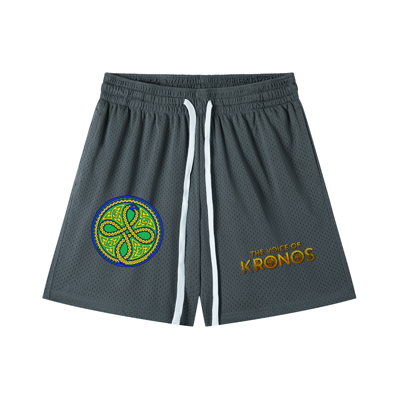 Ouroboros Green Mesh Drawstring Shorts