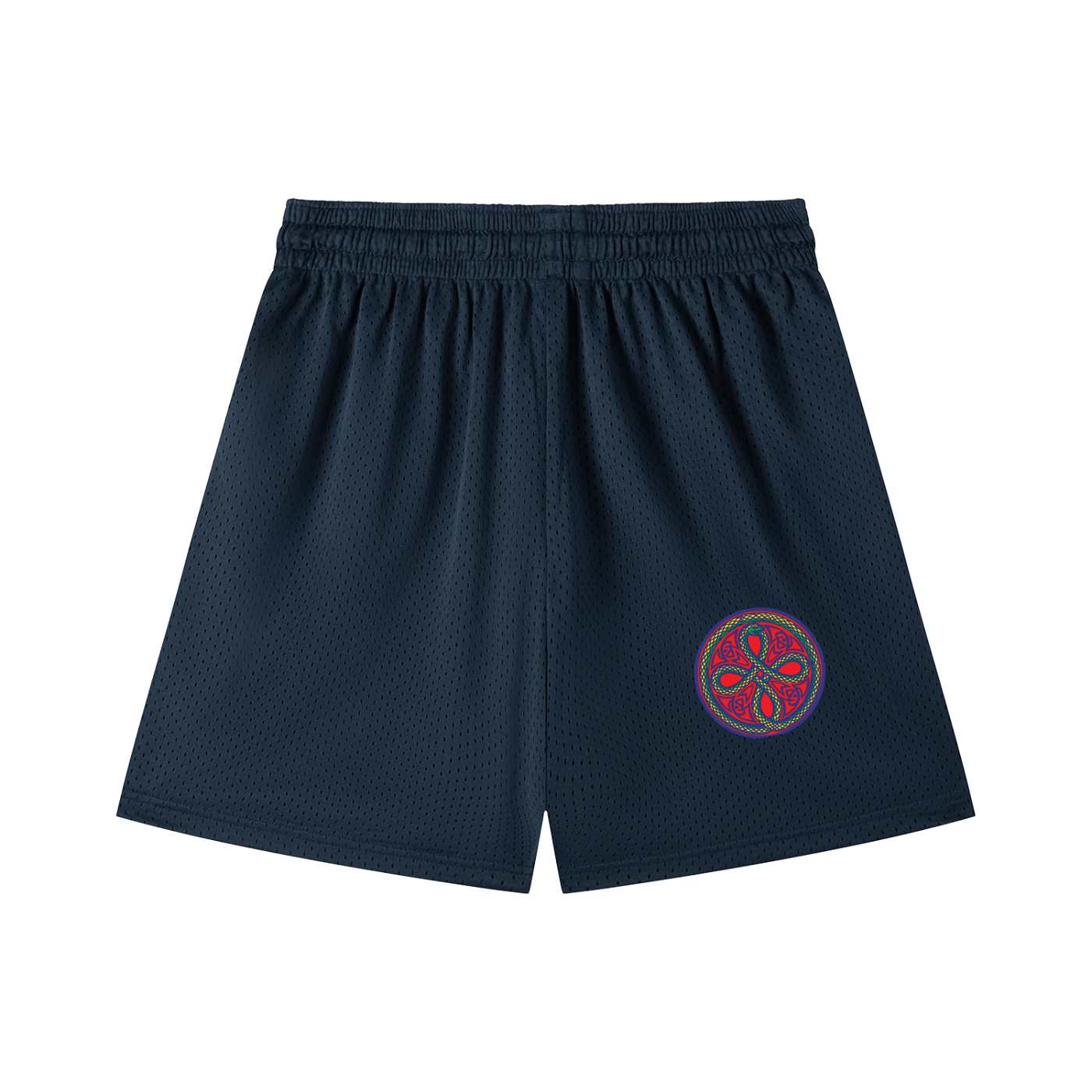 Ouroboros Red Mesh Drawstring Shorts