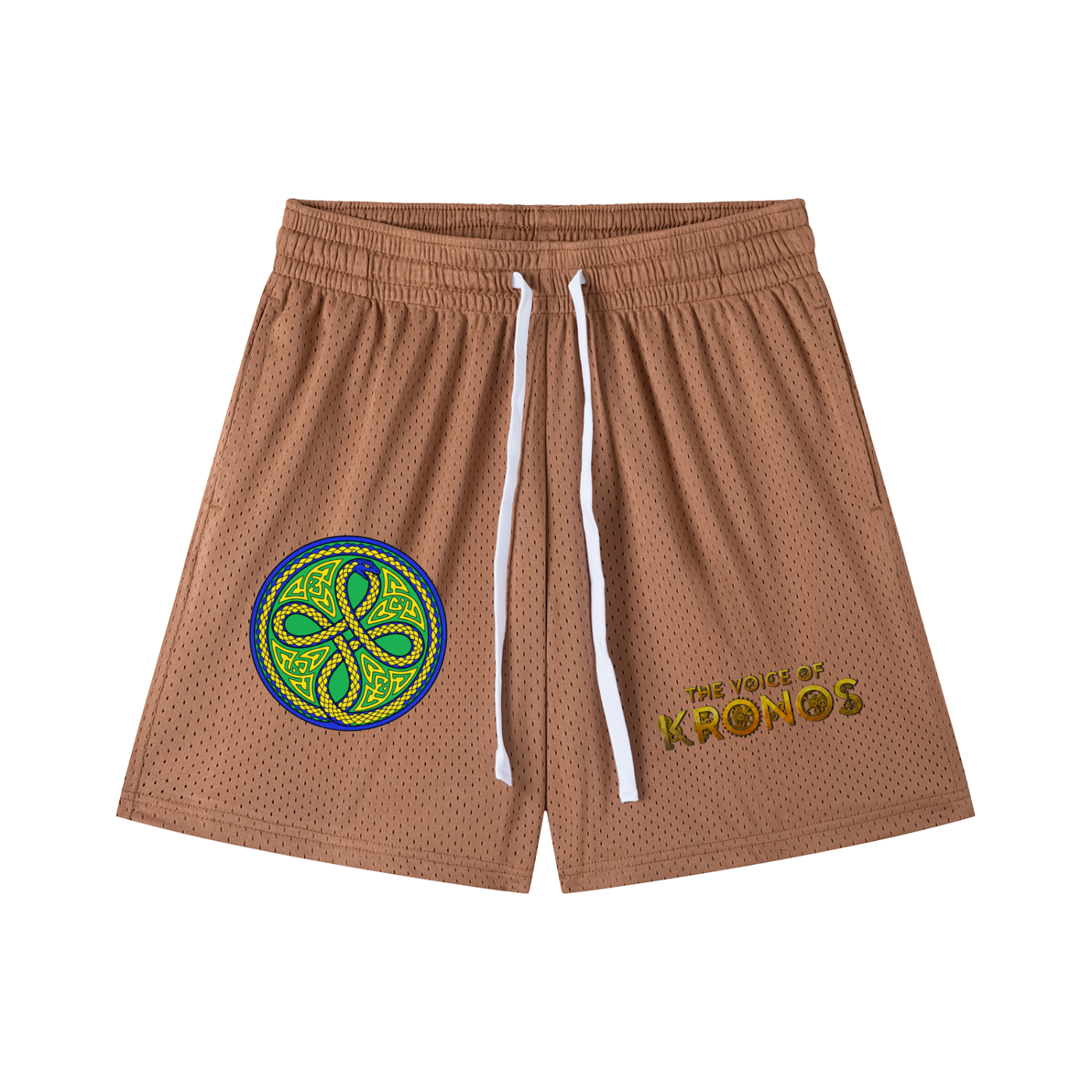 Ouroboros Green Mesh Drawstring Shorts