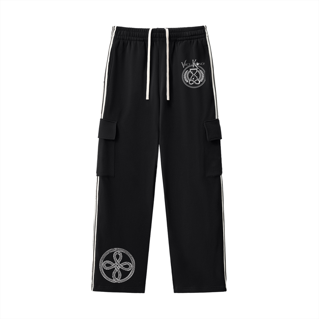 Side Stripe Straight-Leg Pants