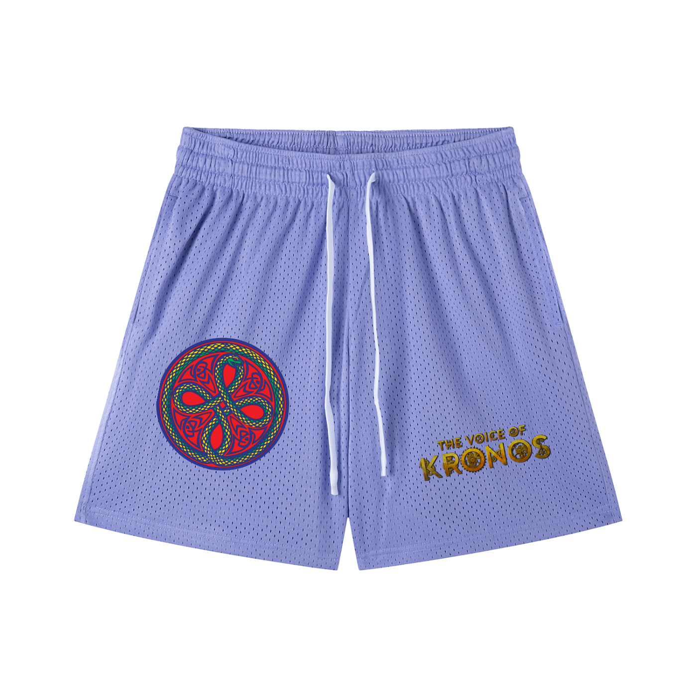 Ouroboros Red Mesh Drawstring Shorts