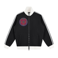 Ouroboros Red Contrast Side Stripe Fleece Track Jacket