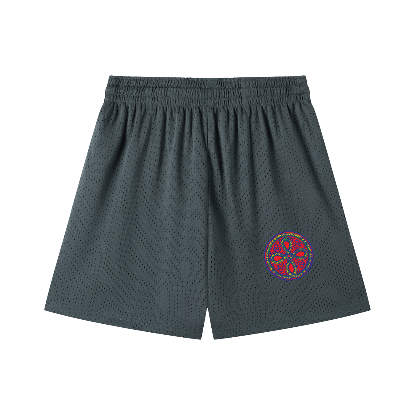 Ouroboros Red Mesh Drawstring Shorts
