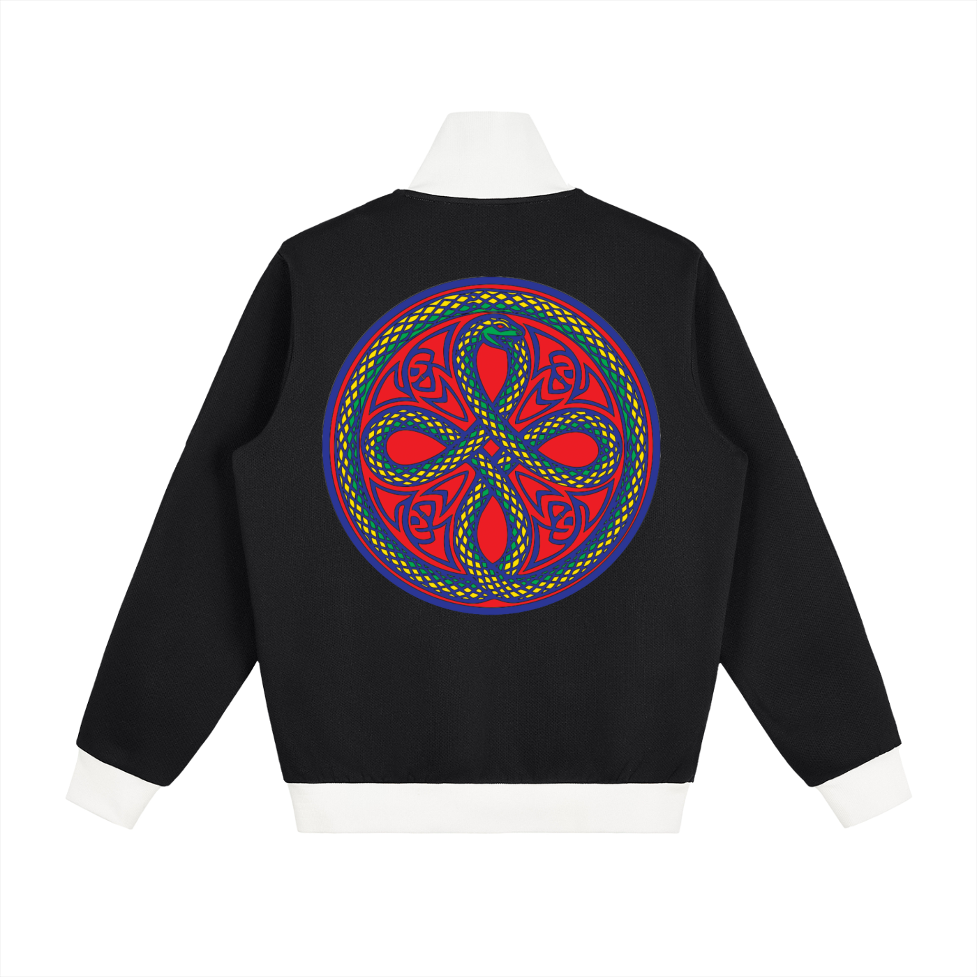 Ouroboros Red Contrast Side Stripe Fleece Track Jacket