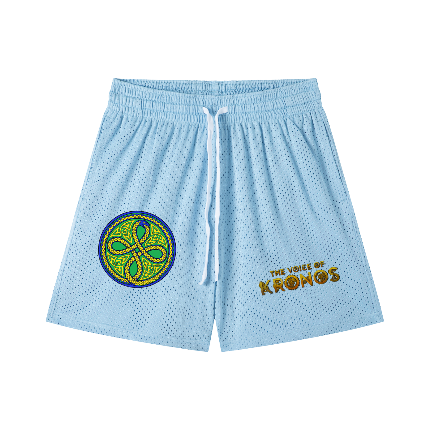 Ouroboros Green Mesh Drawstring Shorts