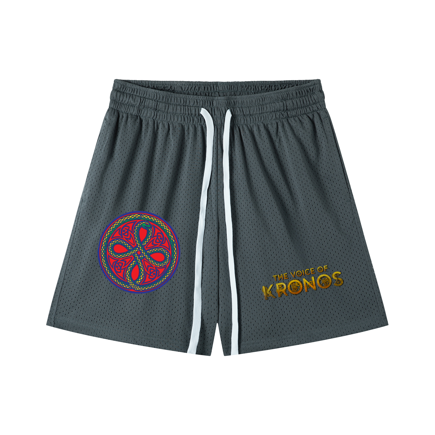 Ouroboros Red Mesh Drawstring Shorts