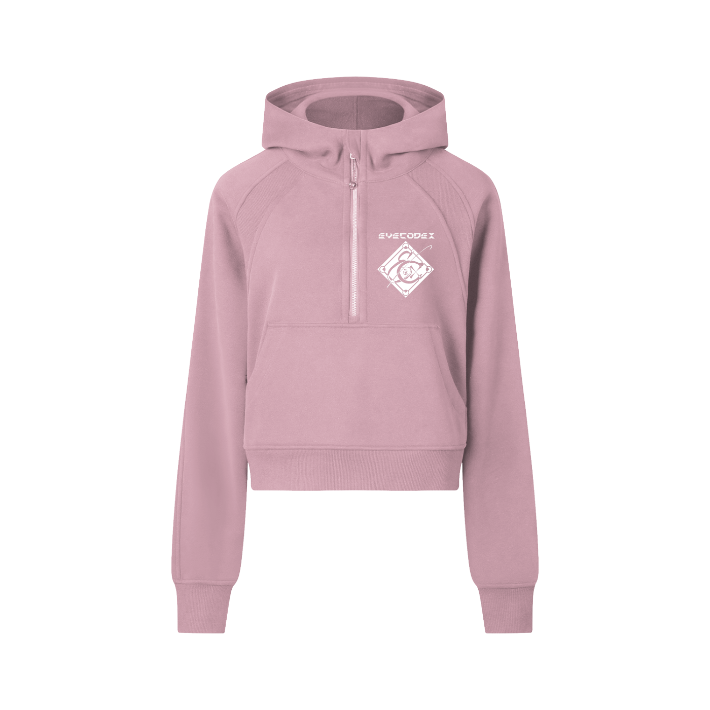 Cropped Half-Zip Hoodie