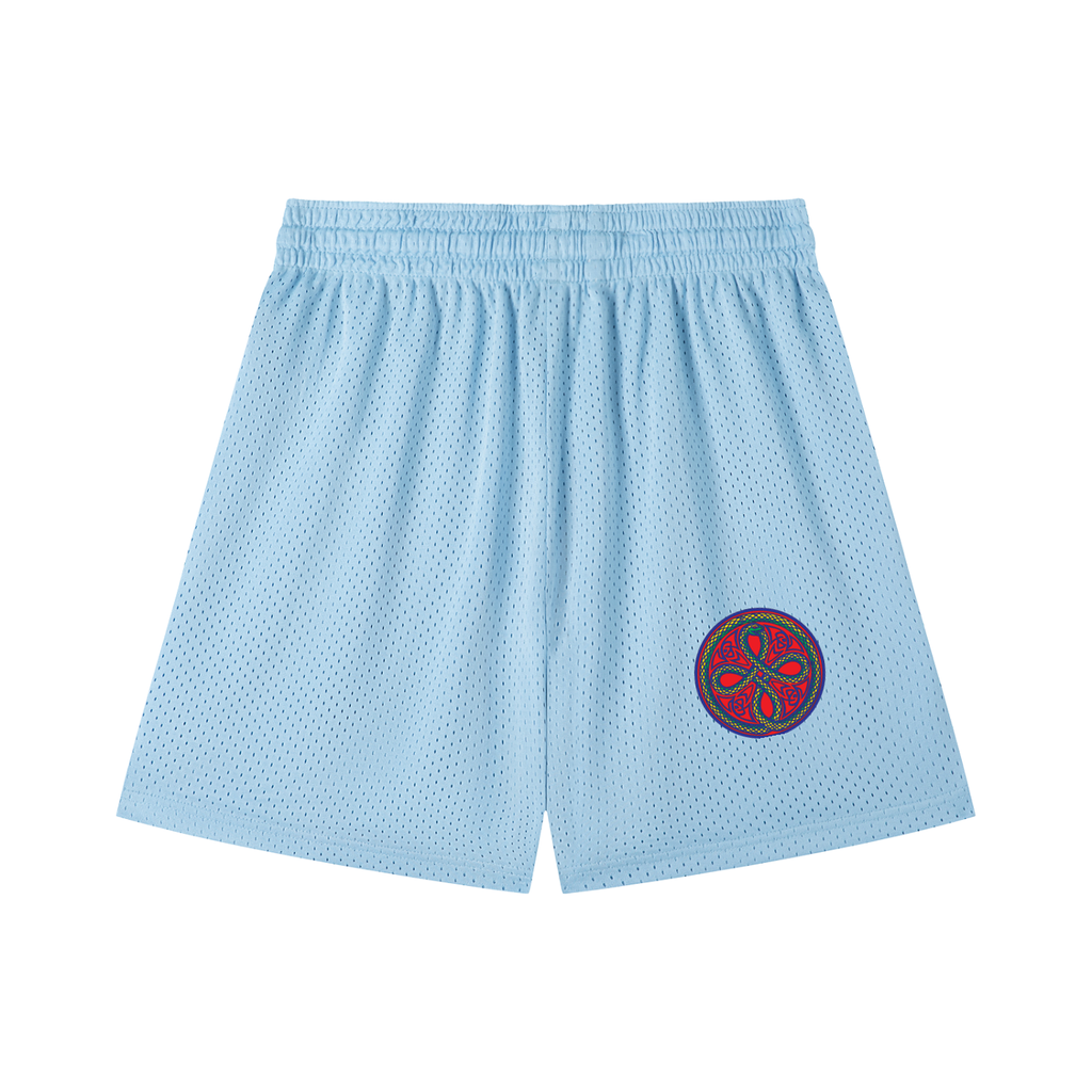 Ouroboros Red Mesh Drawstring Shorts