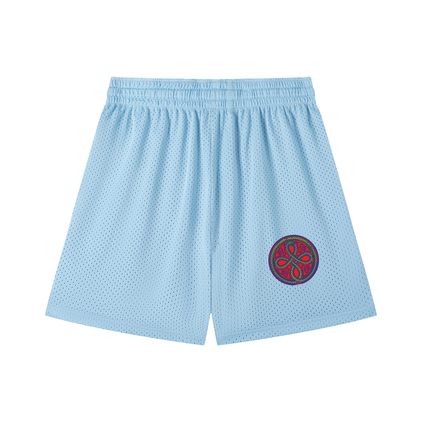 Ouroboros Red Mesh Drawstring Shorts