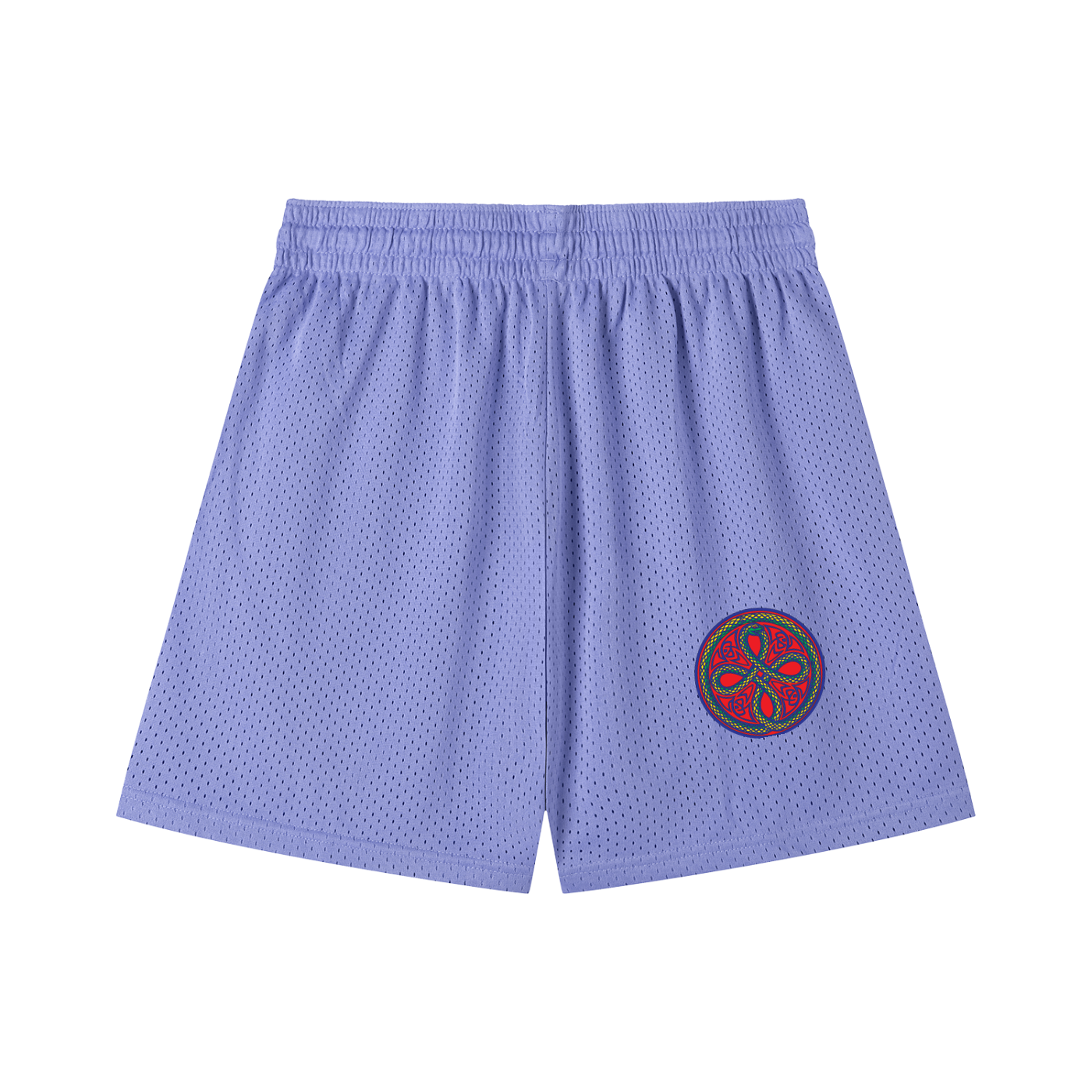 Ouroboros Red Mesh Drawstring Shorts
