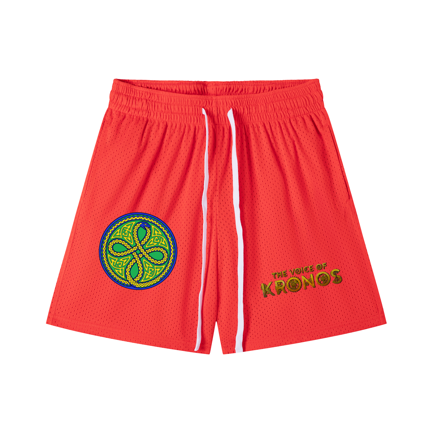 Ouroboros Green Mesh Drawstring Shorts