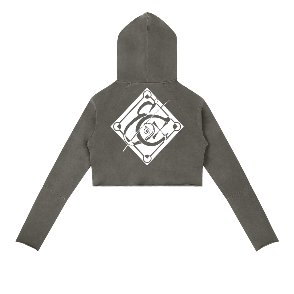 Vintage Washed Raw Edge Hoodie