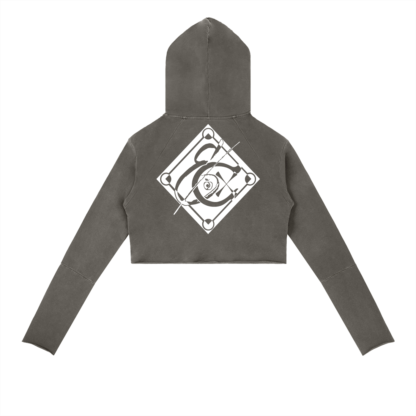 Vintage Washed Raw Edge Hoodie