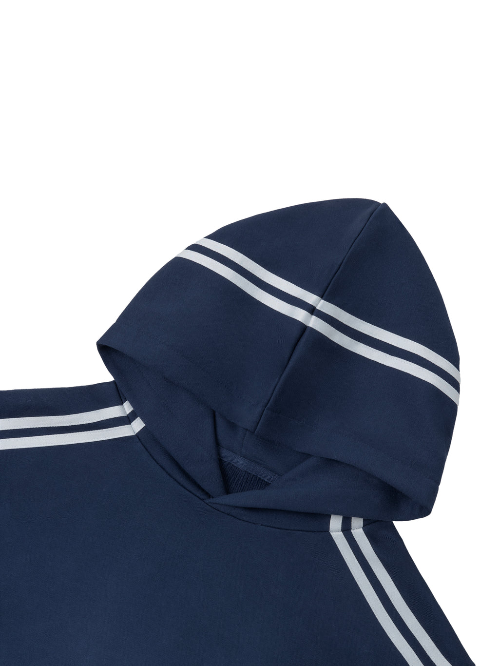 EveCodex Logos Contrast Side Stripe Cropped Hoodie